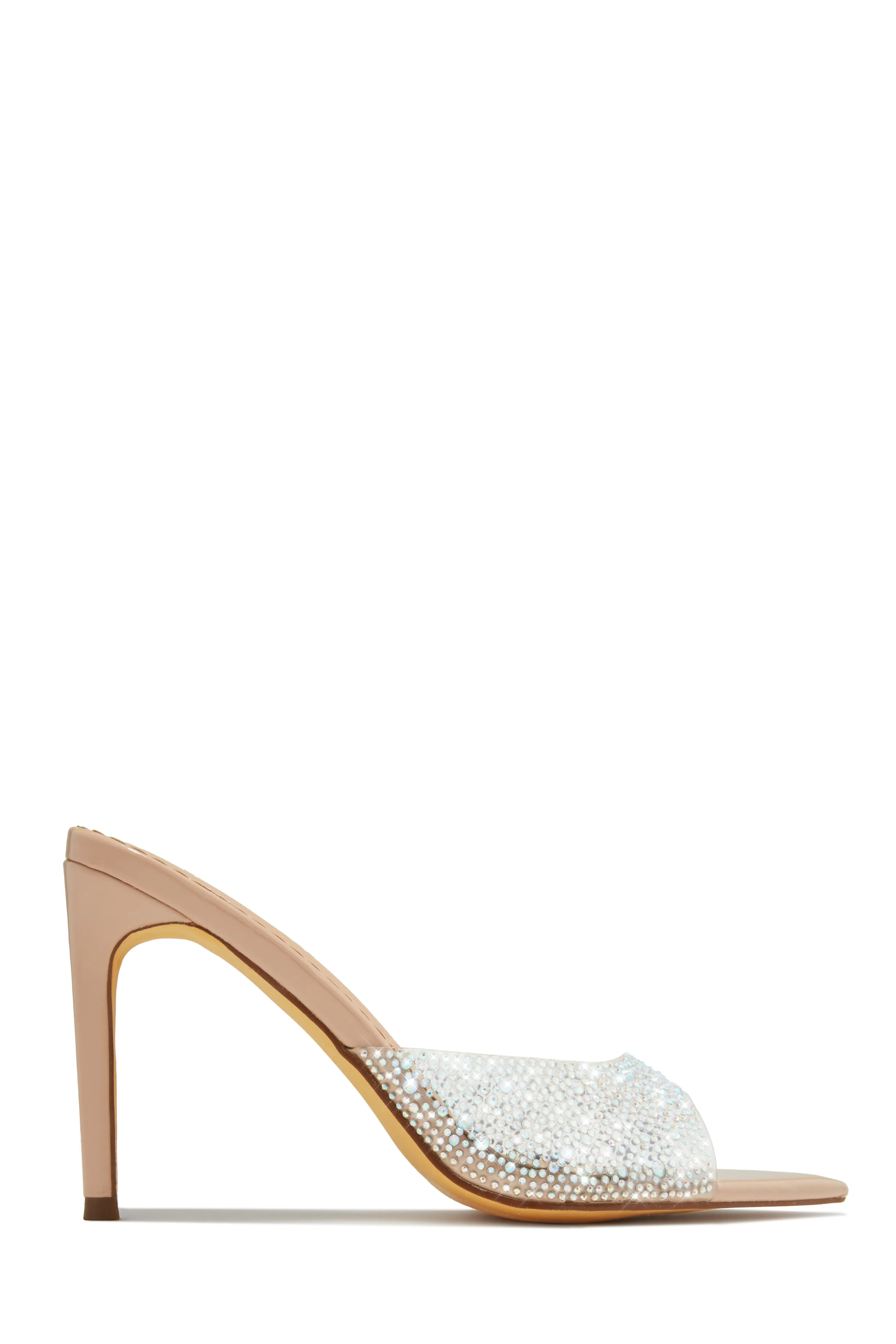 Katelyn Embellished Mule Heels - Nude sold by Miss Lola product image thumbnail 5