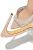 Katelyn Embellished Mule Heels - Nude sold by Miss Lola
