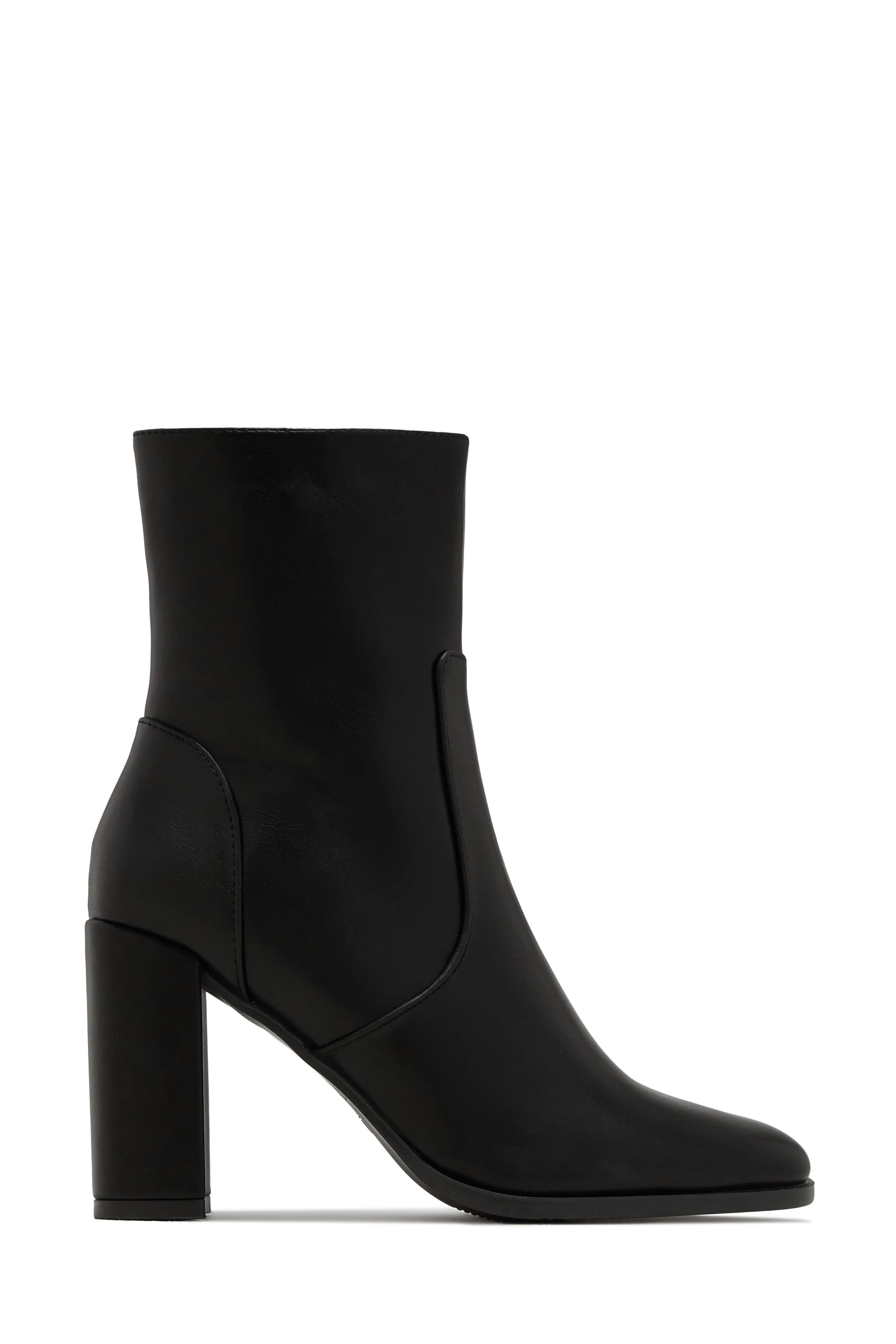 Harlow Block Heel Ankle Boot - Black sold by Miss Lola