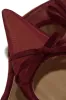 Carrie Mule Heel Pumps - Cherry sold by Miss Lola