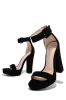 New Limits Platform Block Heels - Black sold by Miss Lola