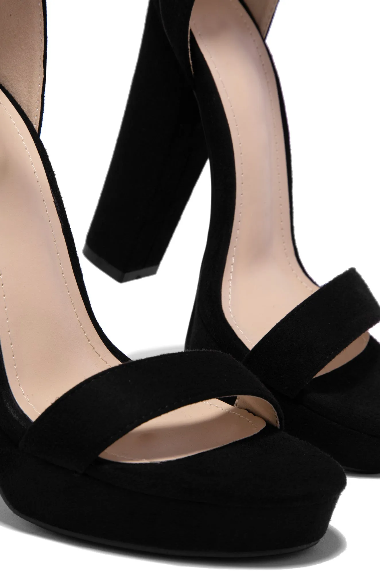 New Limits Platform Block Heels - Black sold by Miss Lola product image thumbnail 5