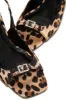 Evie Peep Toe Single Sole Heels - Leopard sold by Miss Lola