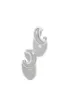 Tamia Abstract Hoop Earring - Silver sold by Miss Lola