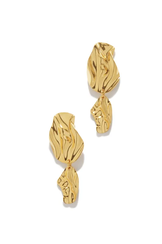 Aly Dangle Earring - Gold sold by Miss Lola
