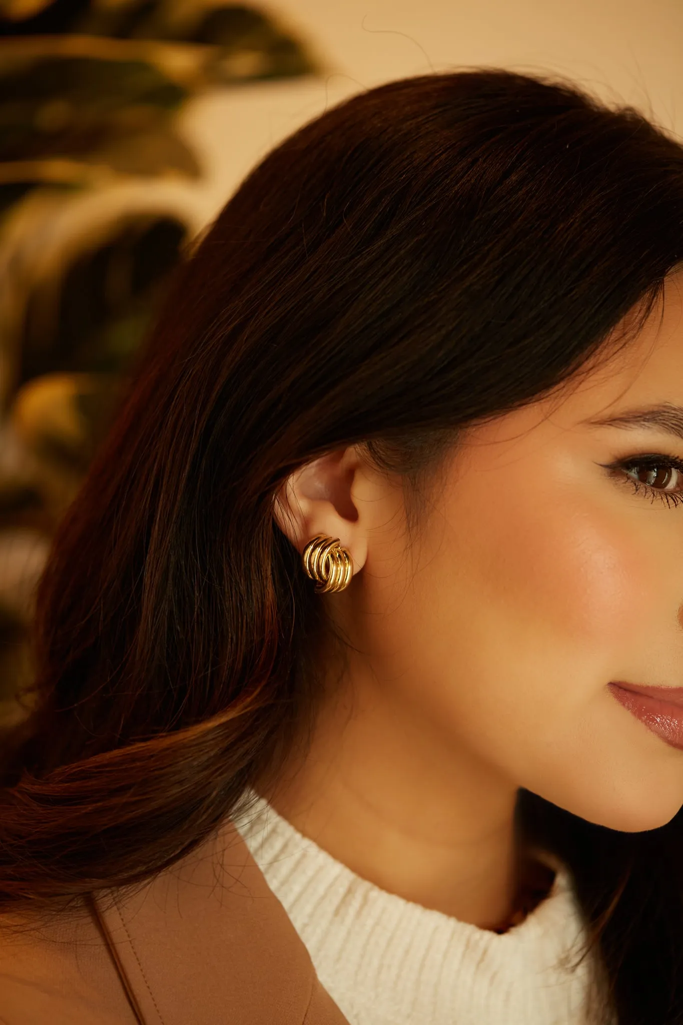 Sofia Earring - Gold sold by Miss Lola product image thumbnail 3