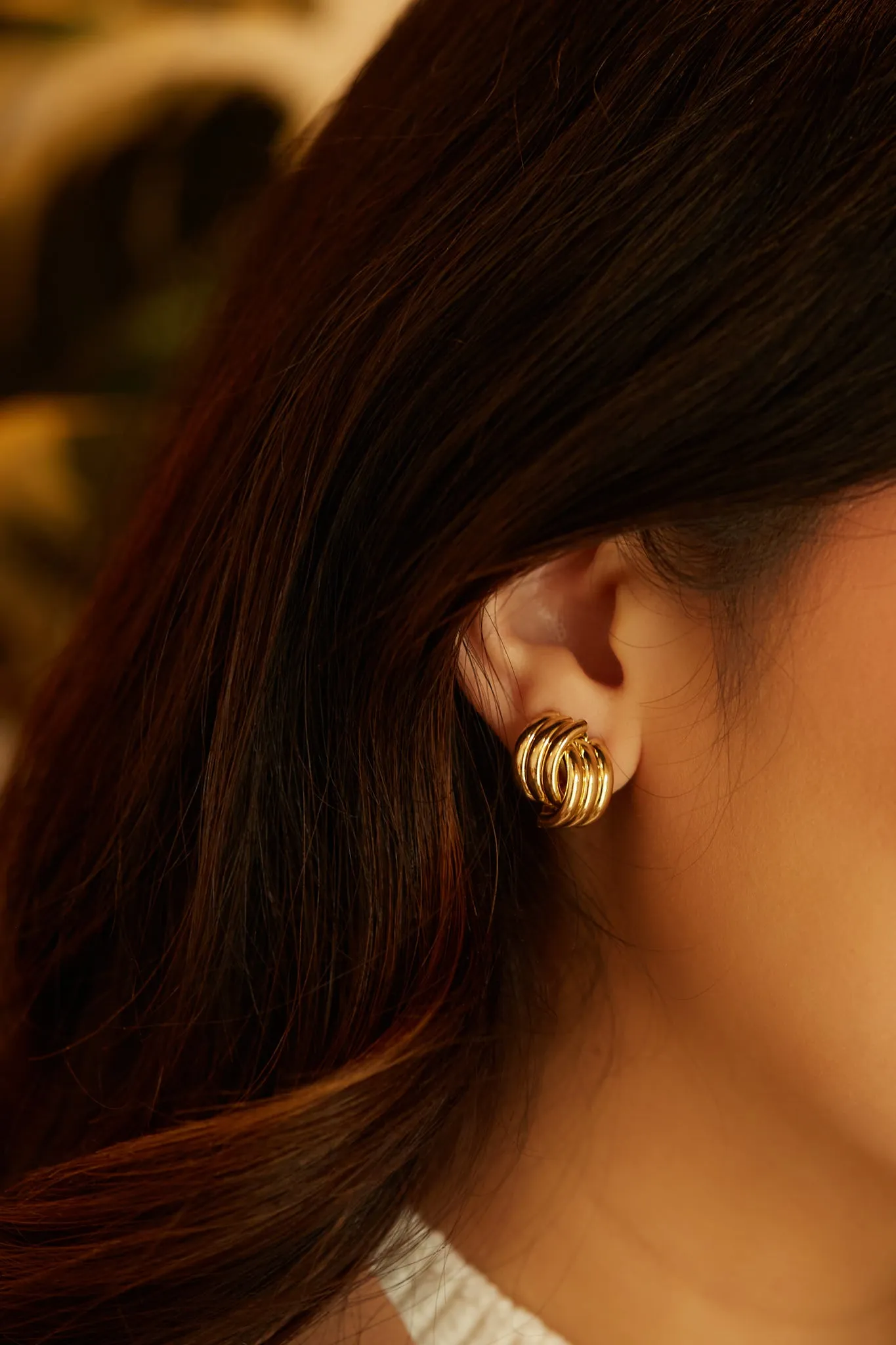 Sofia Earring - Gold sold by Miss Lola
