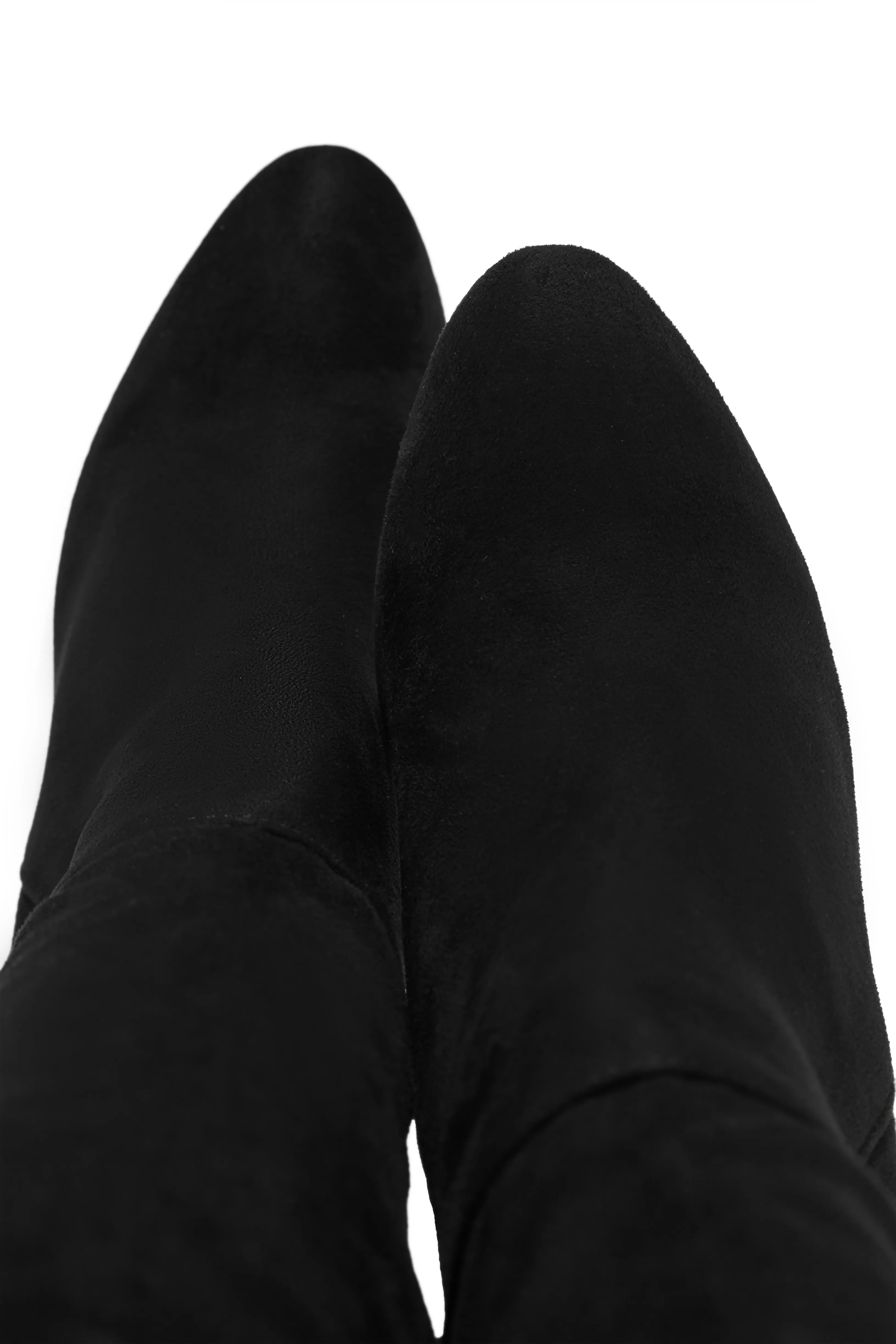 Kayla Block Heel Boots - Black Suede sold by Miss Lola product image thumbnail 5