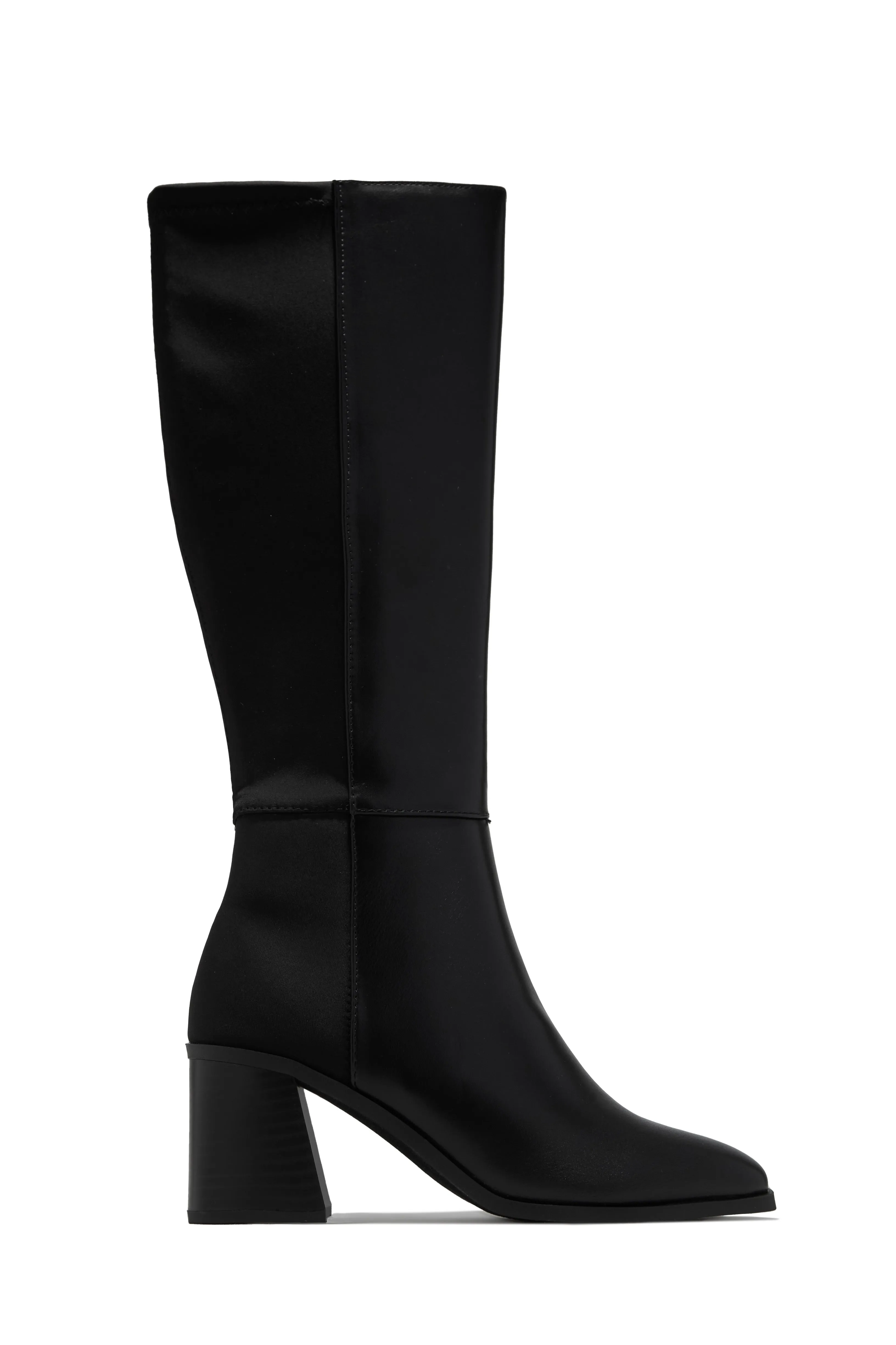 Jennifer Block Heel Boots - Black sold by Miss Lola