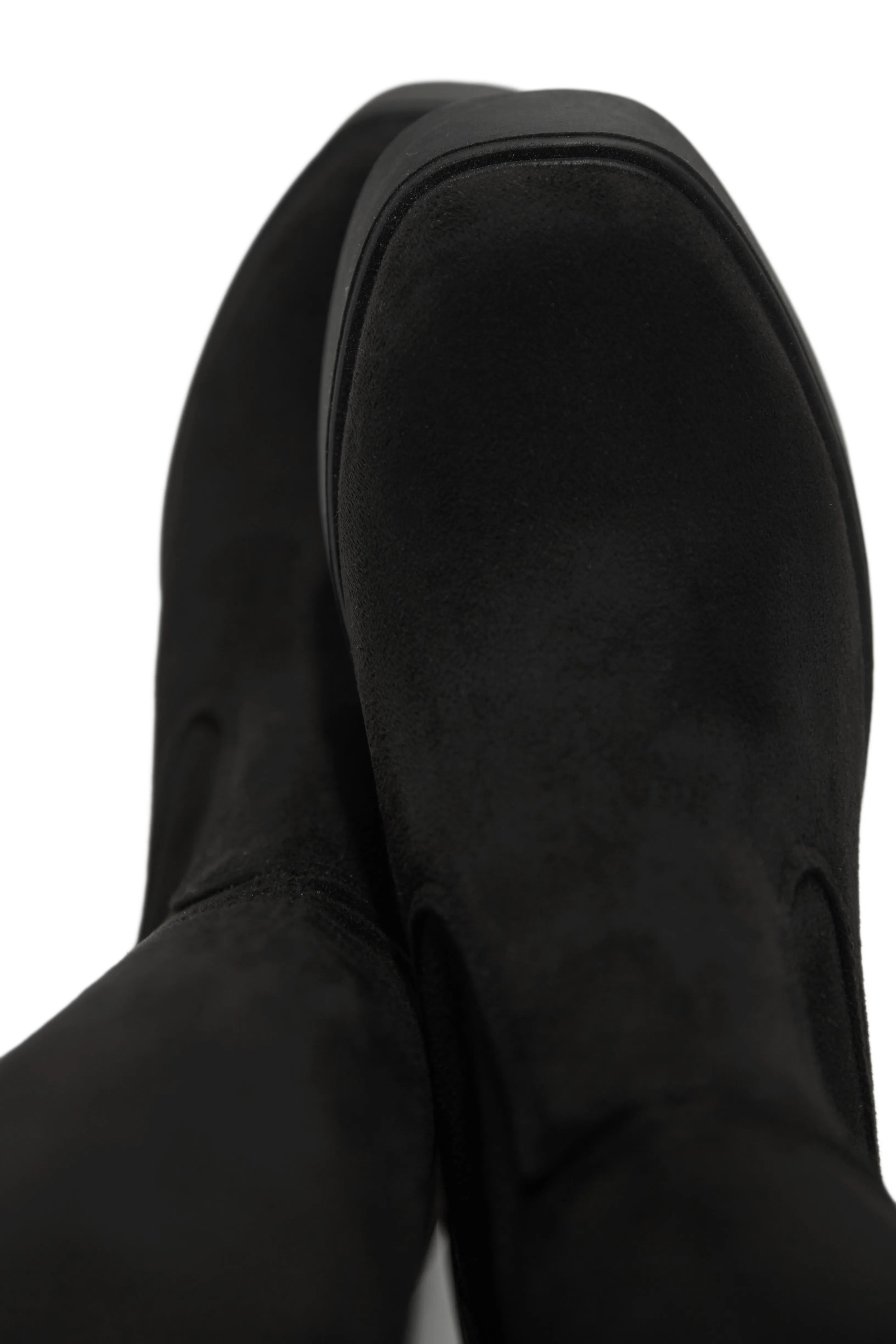 Reezy Over The Knee Platform Block Heel Boots - Black sold by Miss Lola product image thumbnail 3