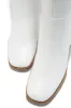 Paula Block Heel Boots - White sold by Miss Lola