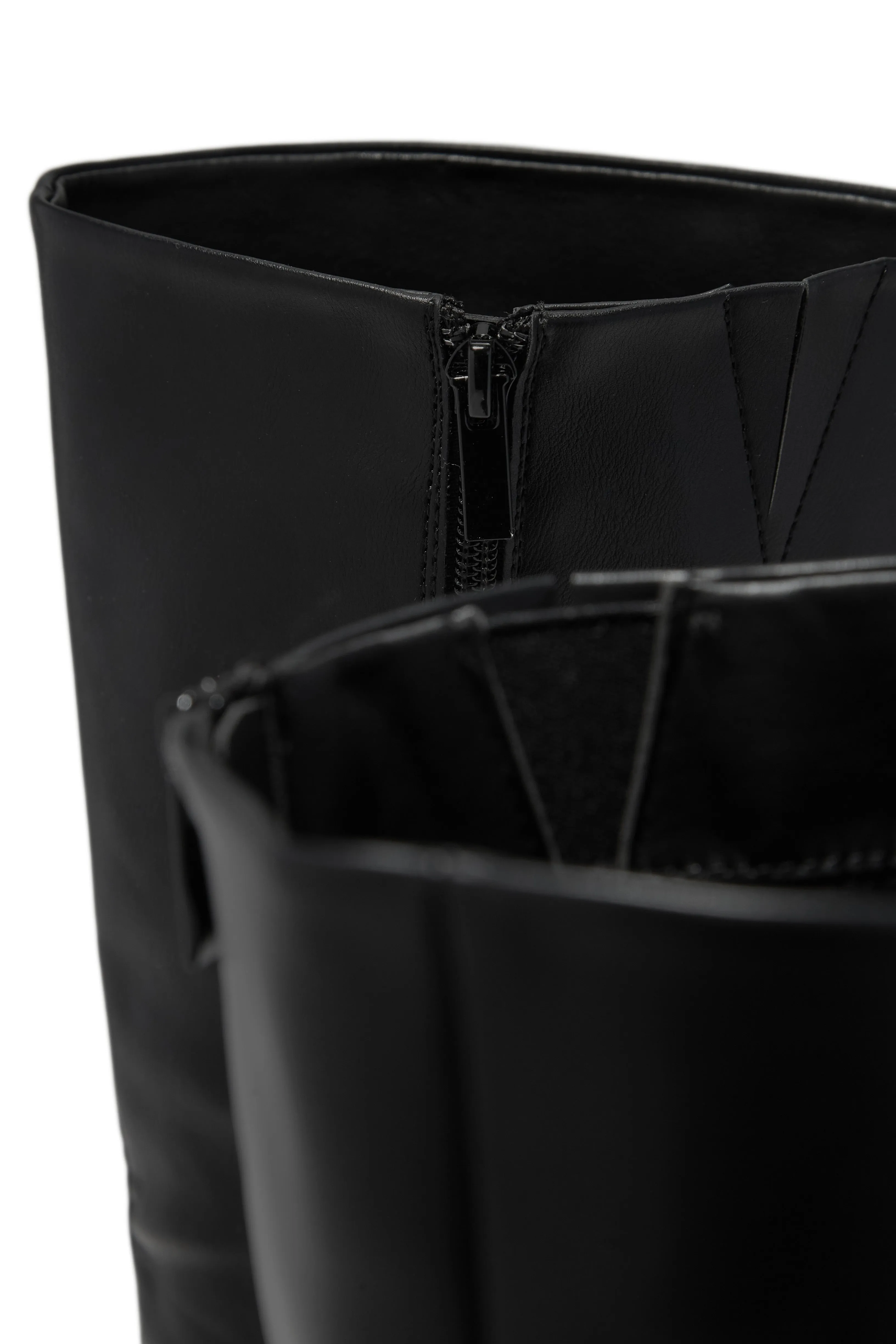 Paula Block Heel Boots - Black sold by Miss Lola product image thumbnail 5