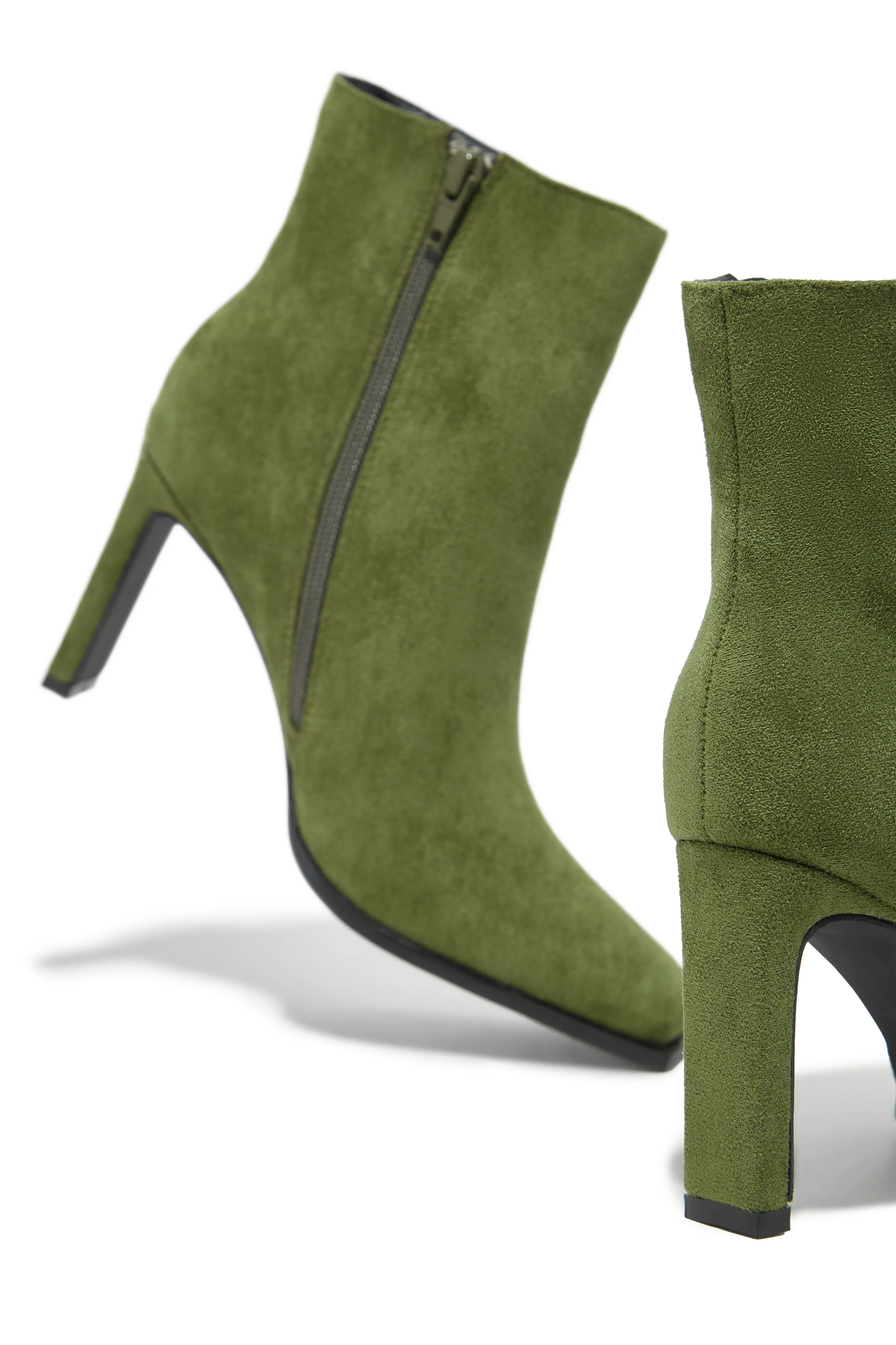 Laylah Ankle Boots - Green sold by Miss Lola product image thumbnail 4