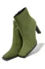 Laylah Ankle Boots - Green sold by Miss Lola