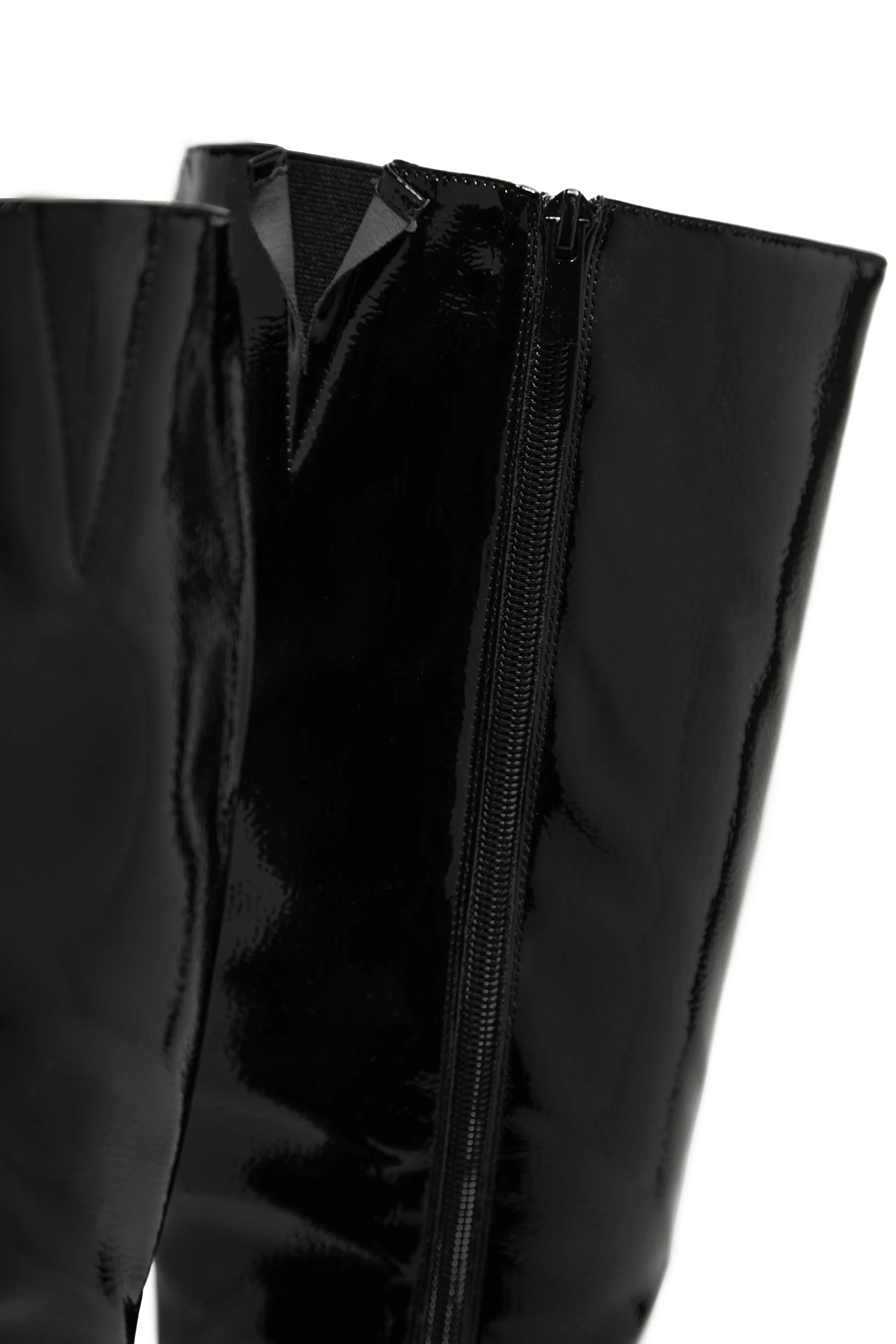 Kami Platform Block Heel Boots - Black sold by Miss Lola product image thumbnail 2