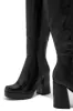 Kami Platform Block Heel Boots - Black sold by Miss Lola