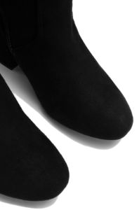 Maylene Over The Knee Wide Fit Boots - Black sold by Miss Lola