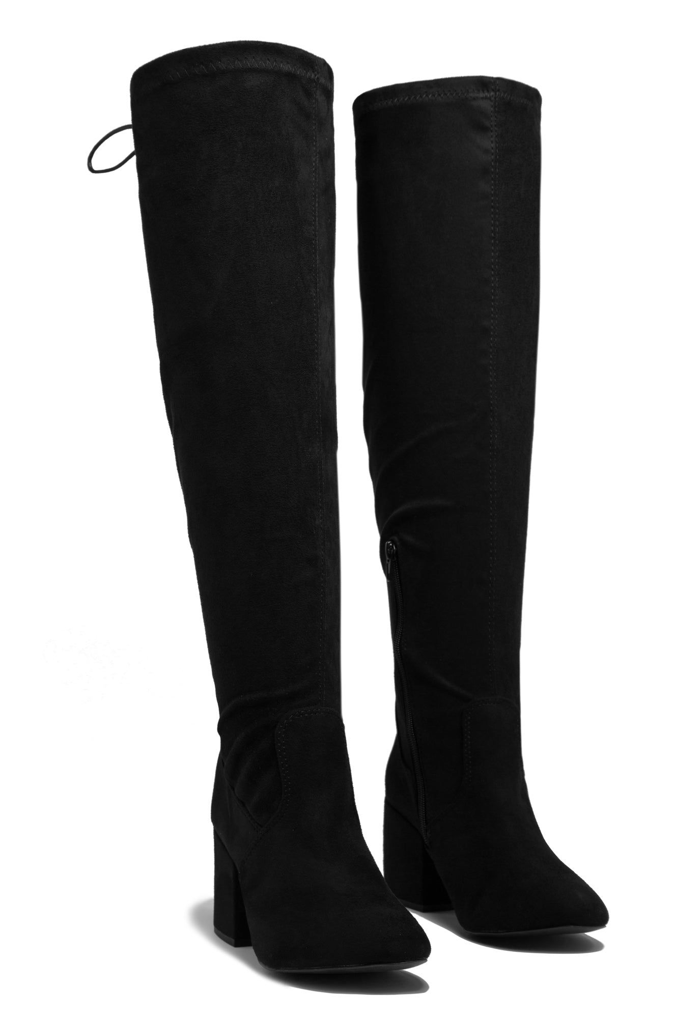 Maylene Over The Knee Wide Fit Boots - Black sold by Miss Lola product image thumbnail 5