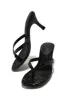 Tania Single Sole Mule Heels - Black Croc sold by Miss Lola