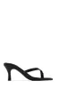 Tania Single Sole Mule Heels - Black Croc sold by Miss Lola