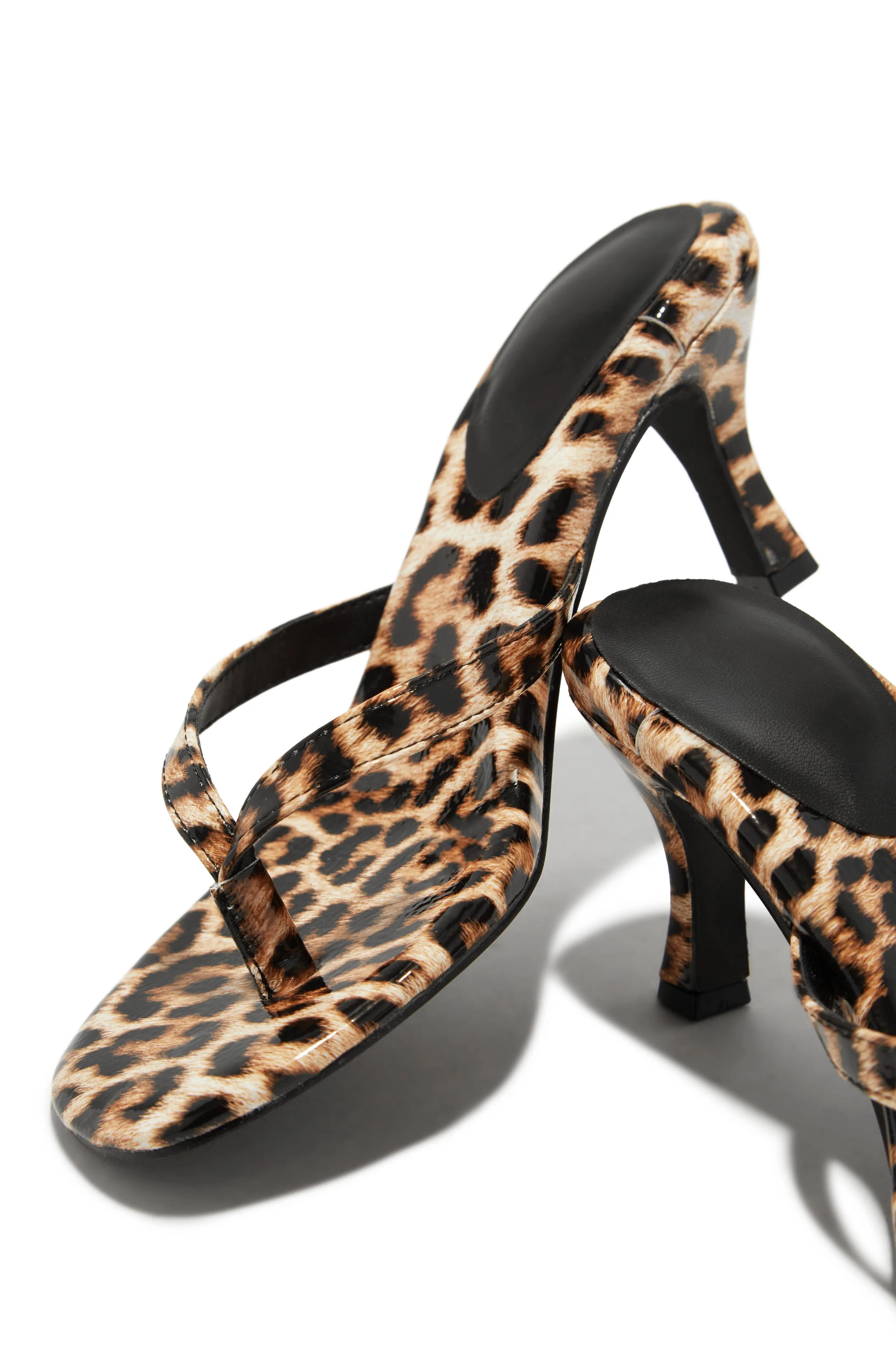 Tania Single Sole Mule Heels - Leopard sold by Miss Lola product image thumbnail 4