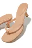 Tania Single Sole Mule Heels - Nude sold by Miss Lola