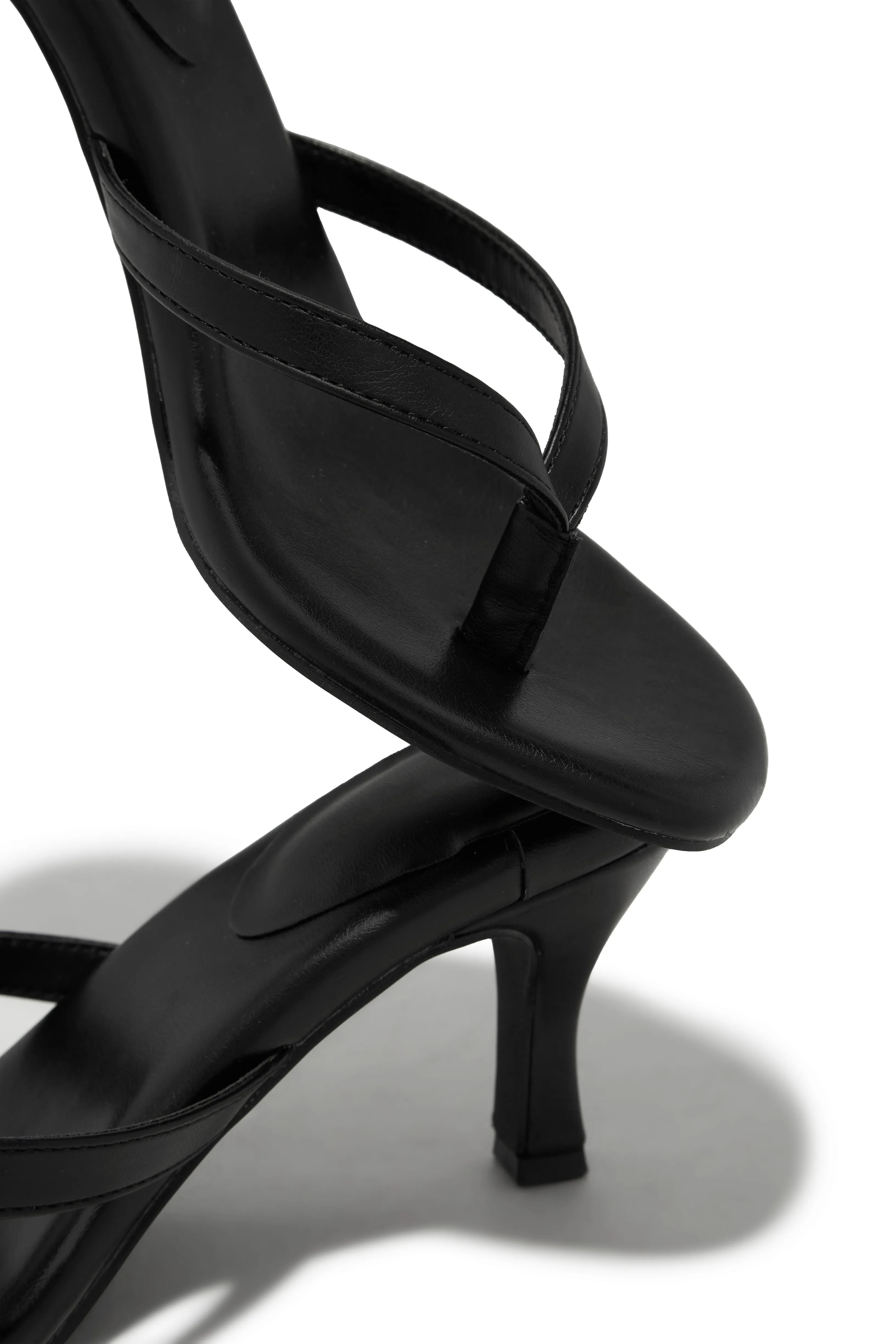 Tania Single Sole Mule Heels - Black sold by Miss Lola product image thumbnail 4