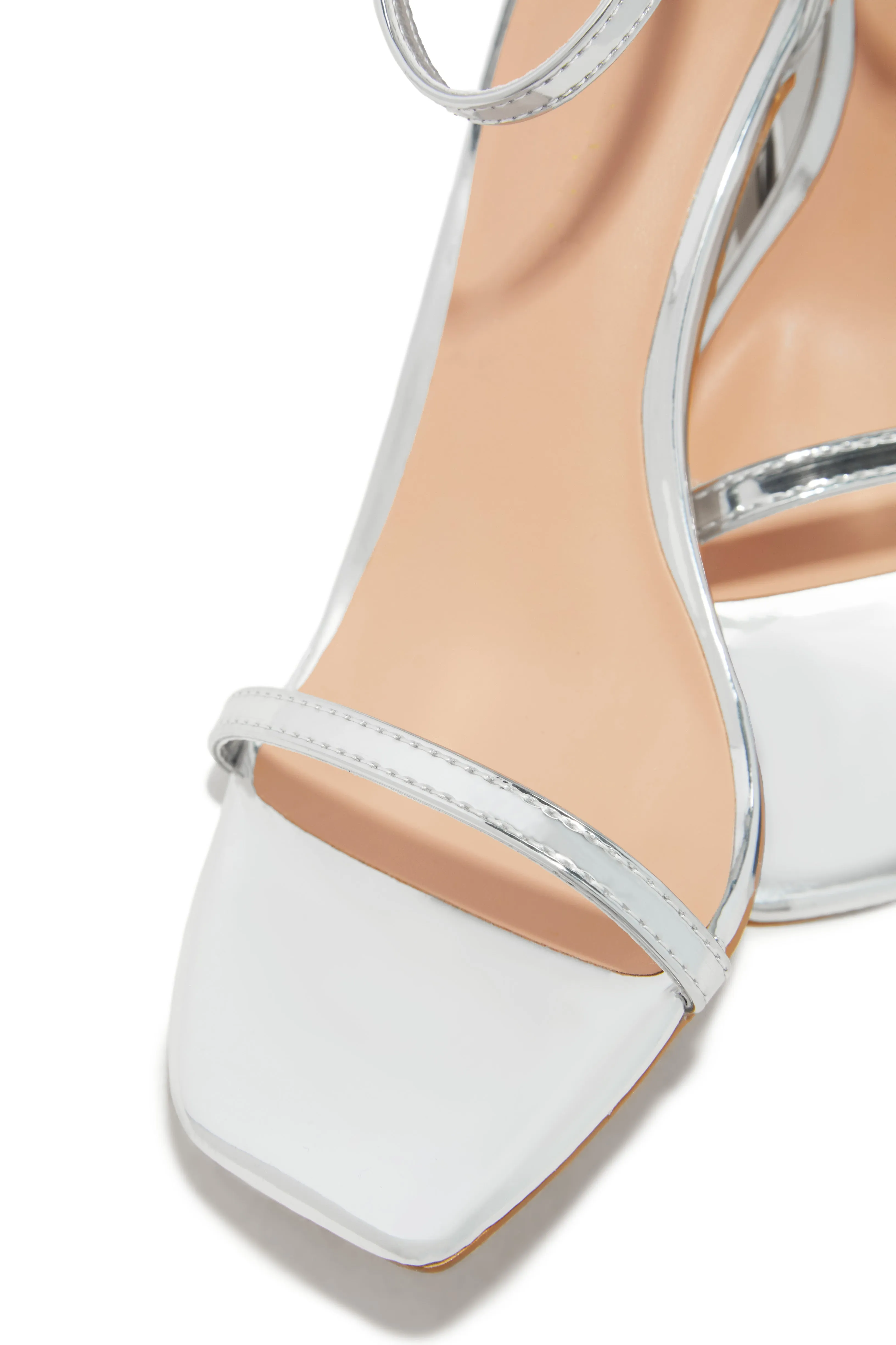 Betty Single Sole Heels - Silver sold by Miss Lola product image thumbnail 3