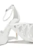 Tanalee Embellished High Heel Pumps - White sold by Miss Lola