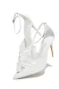 Tanalee Embellished High Heel Pumps - White sold by Miss Lola