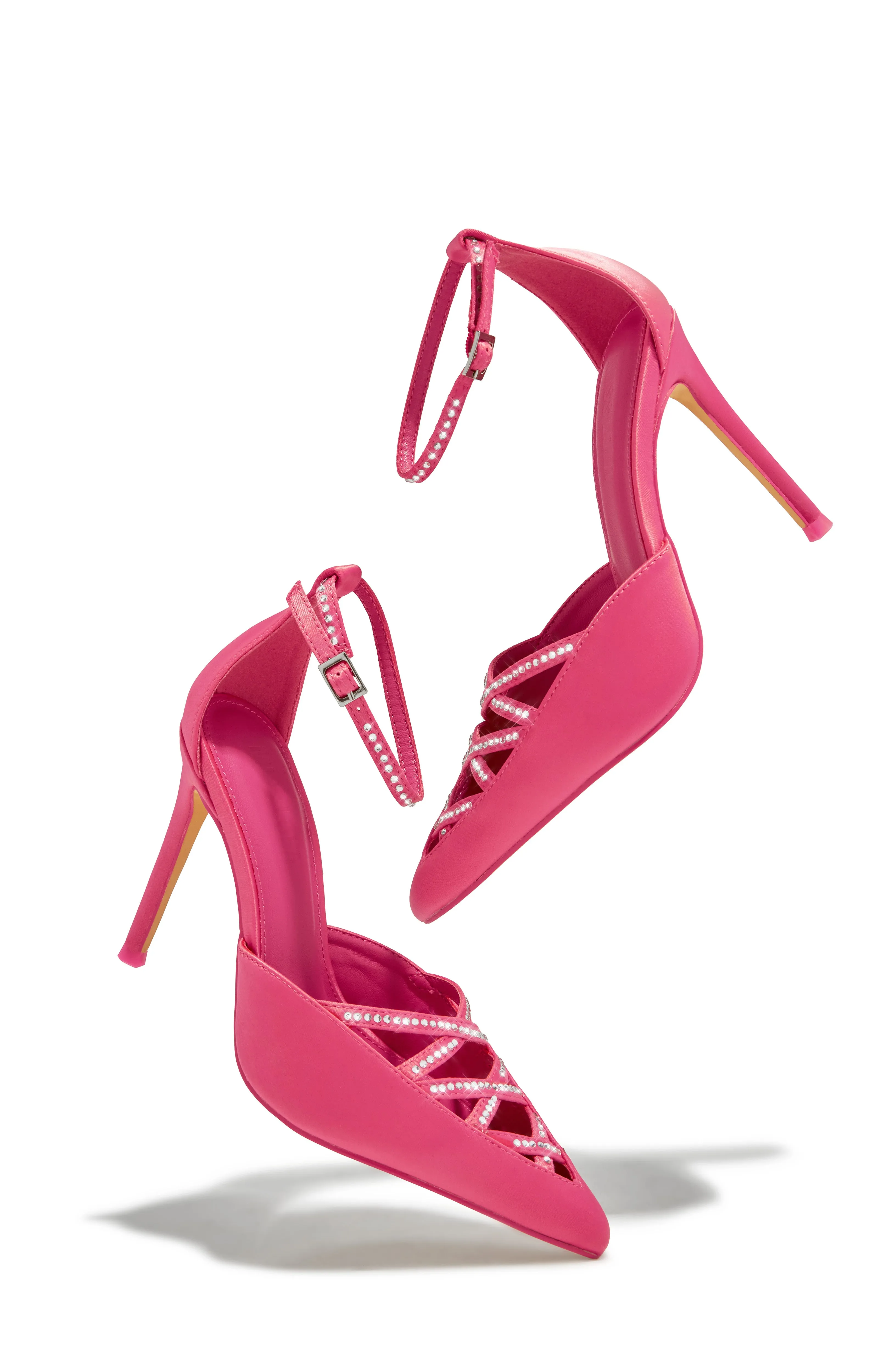 Tanalee Embellished High Heel Pumps - Pink sold by Miss Lola product image thumbnail 2