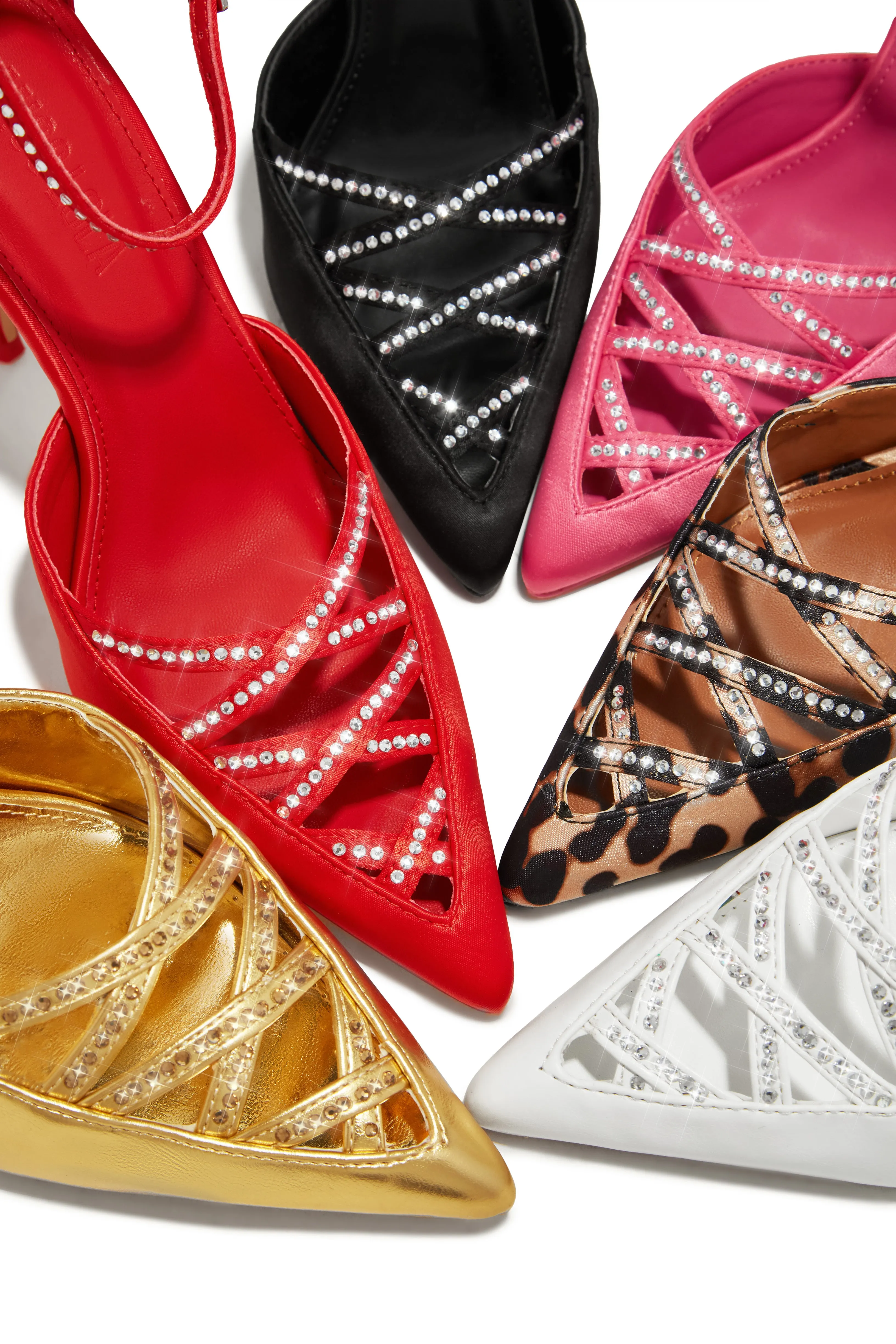 Tanalee Embellished High Heel Pumps - Black sold by Miss Lola product image thumbnail 3