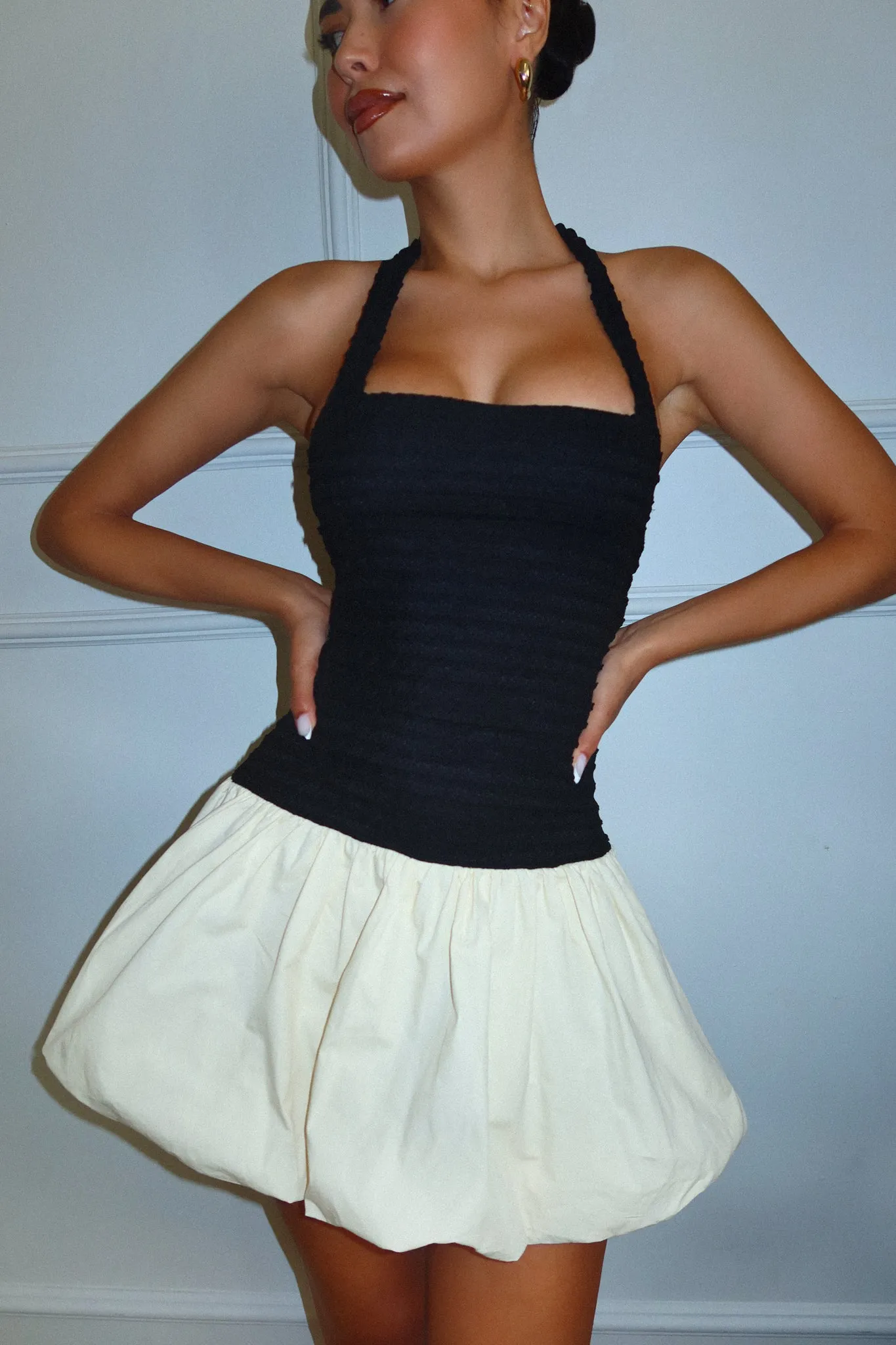 Alessia Mini Bubble Dress - Black sold by Miss Lola product image thumbnail 2