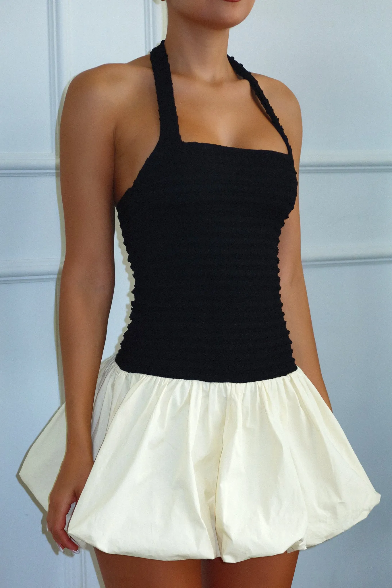 Alessia Mini Bubble Dress - Black sold by Miss Lola product image thumbnail 4