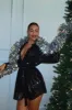 Winslet Sequin Long Sleeve Dress - Black sold by Miss Lola