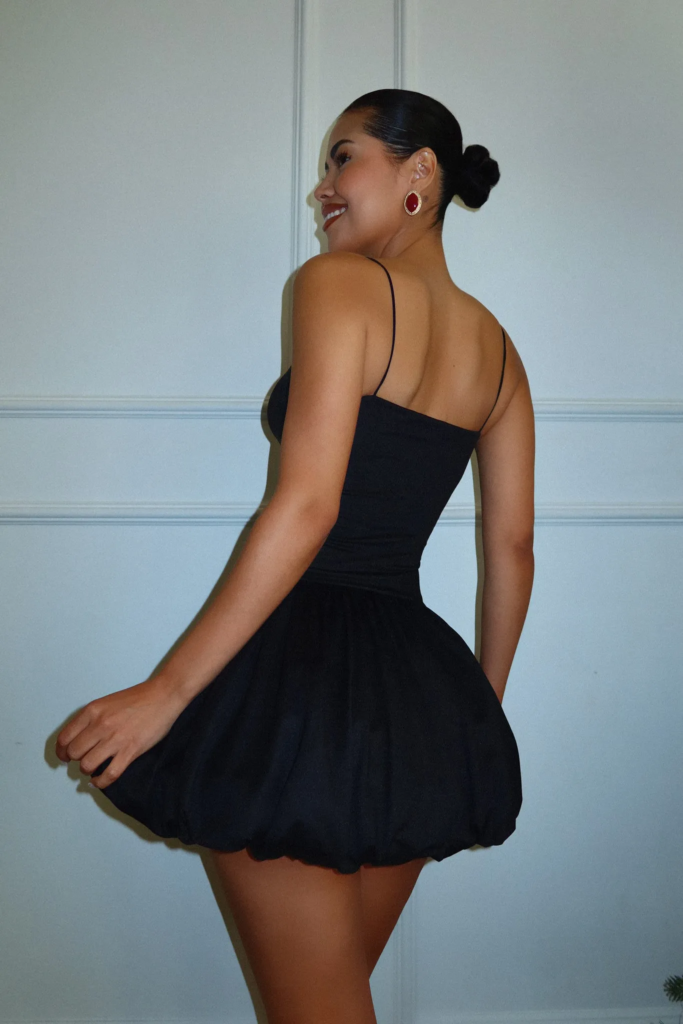 Mya Mini Bubble Dress - Black sold by Miss Lola product image thumbnail 2