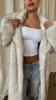 Elina Faux Fur Coat - Cream sold by Miss Lola