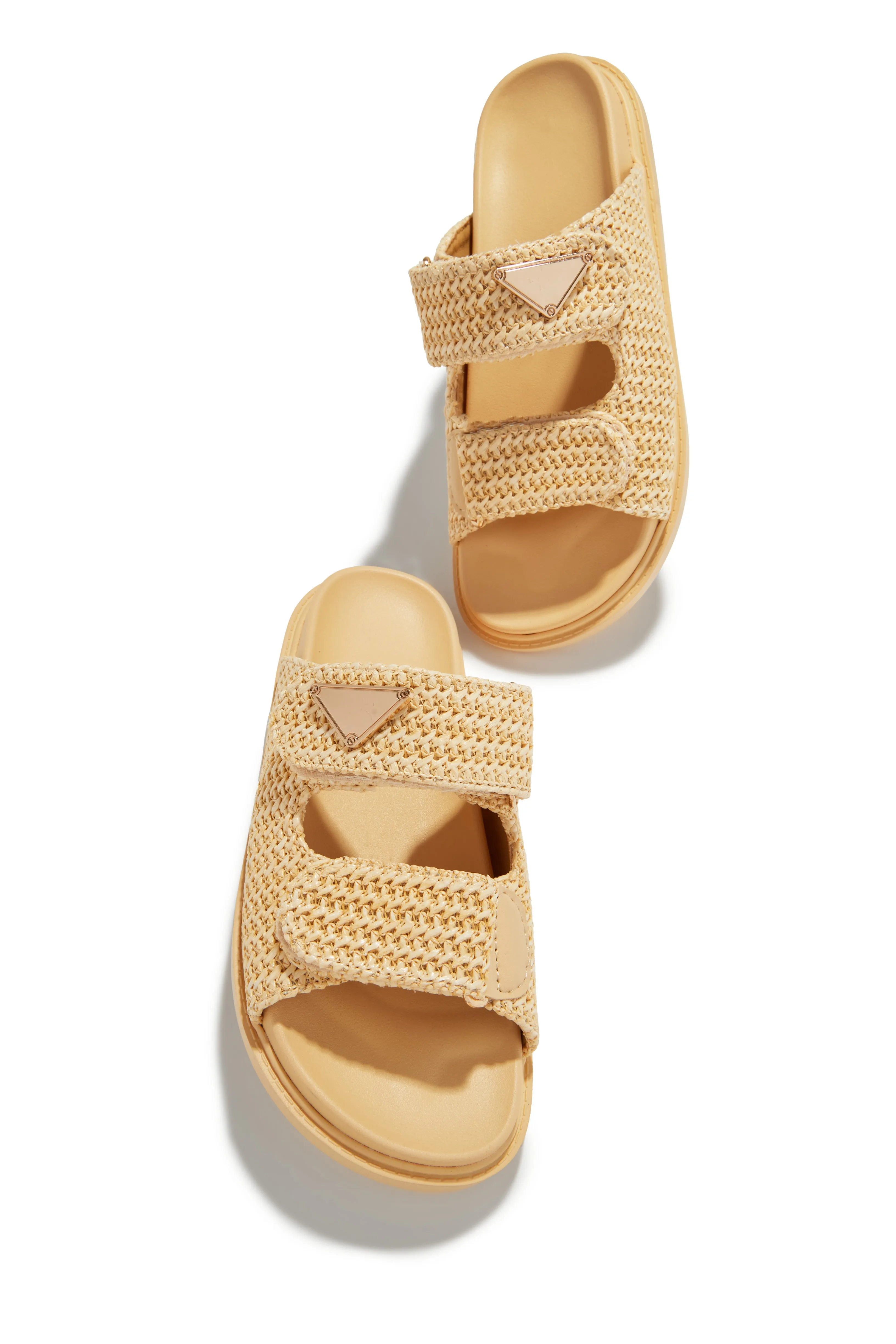 Navia Chunky Slip On Sandals - Natural sold by Miss Lola product image thumbnail 2