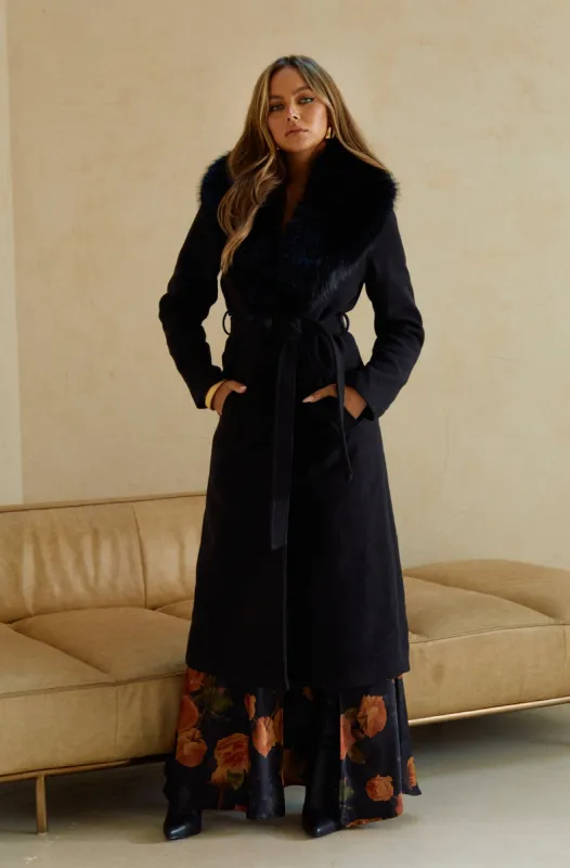 Kiora Coat - Black sold by Miss Lola