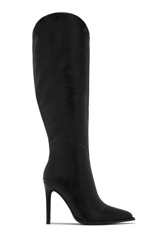 Dakota High Heel Boots - Black sold by Miss Lola