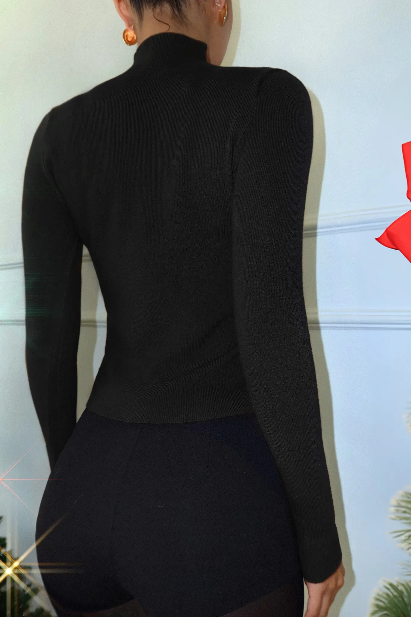 Brin Long Sleeve Top - Black sold by Miss Lola product image thumbnail 2