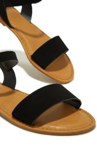 Tulum Style Flat Sandals - Black sold by Miss Lola