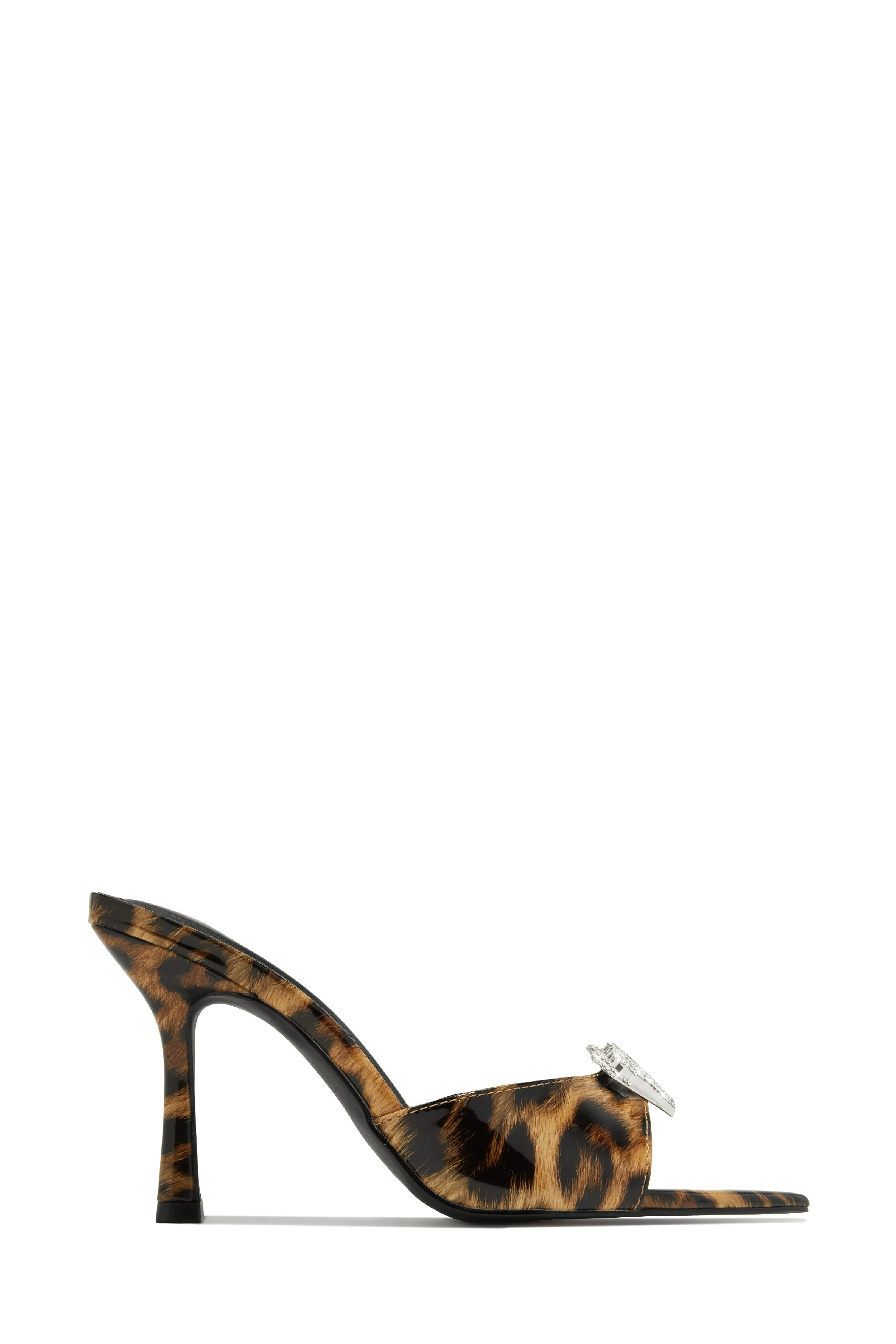 Uilani Heart Embellished Mule Heels - Leopard sold by Miss Lola product image thumbnail 5
