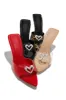 Uilani Heart Embellished Mule Heels - Red sold by Miss Lola