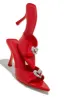 Uilani Heart Embellished Mule Heels - Red sold by Miss Lola