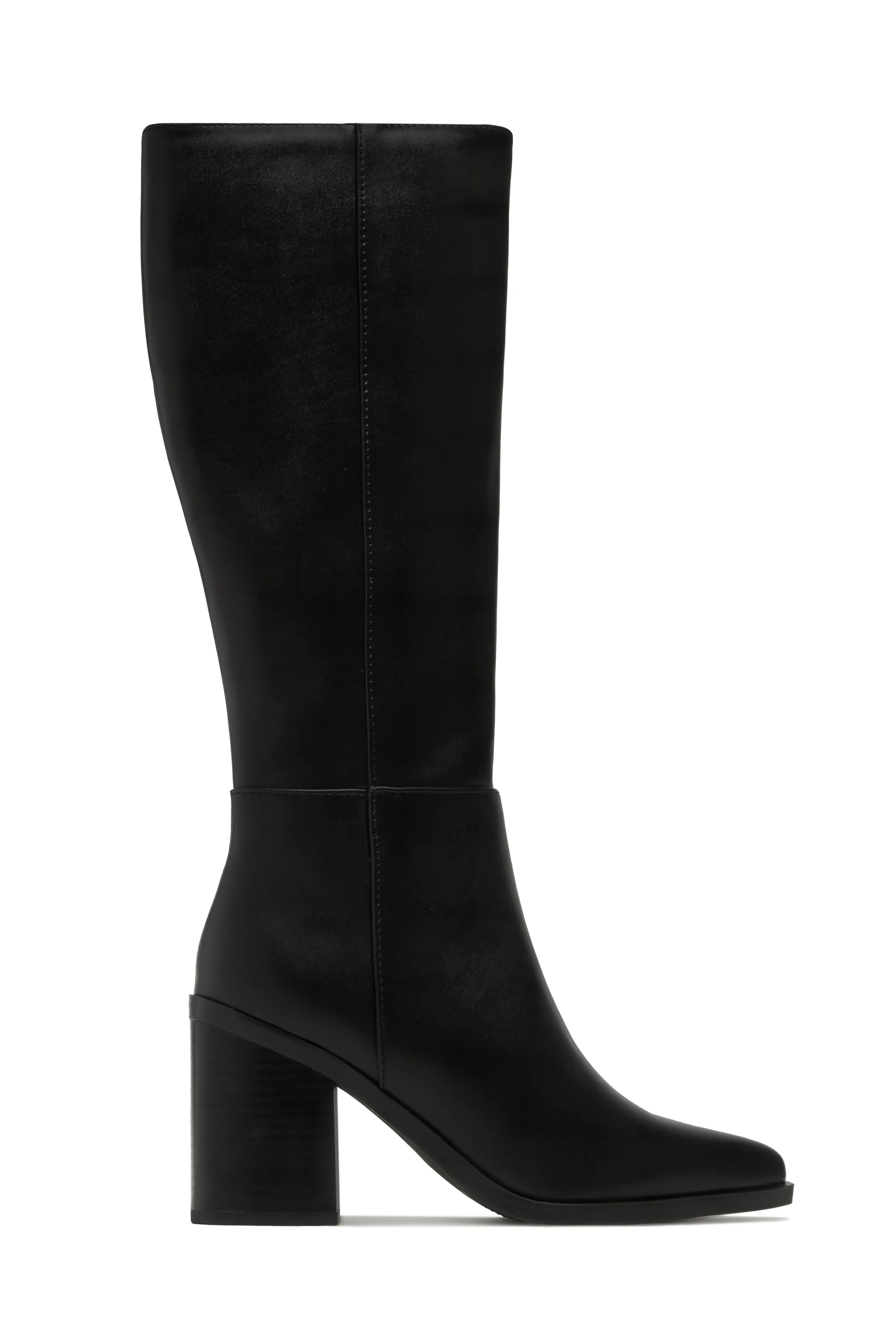 Dreyana Block Heel Boots - Black sold by Miss Lola
