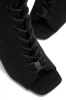 Only Rumors Lace Up Heel Boots - Black sold by Miss Lola