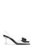 Aurea  Embellished Clear Mid Heel Pumps - Black sold by Miss Lola
