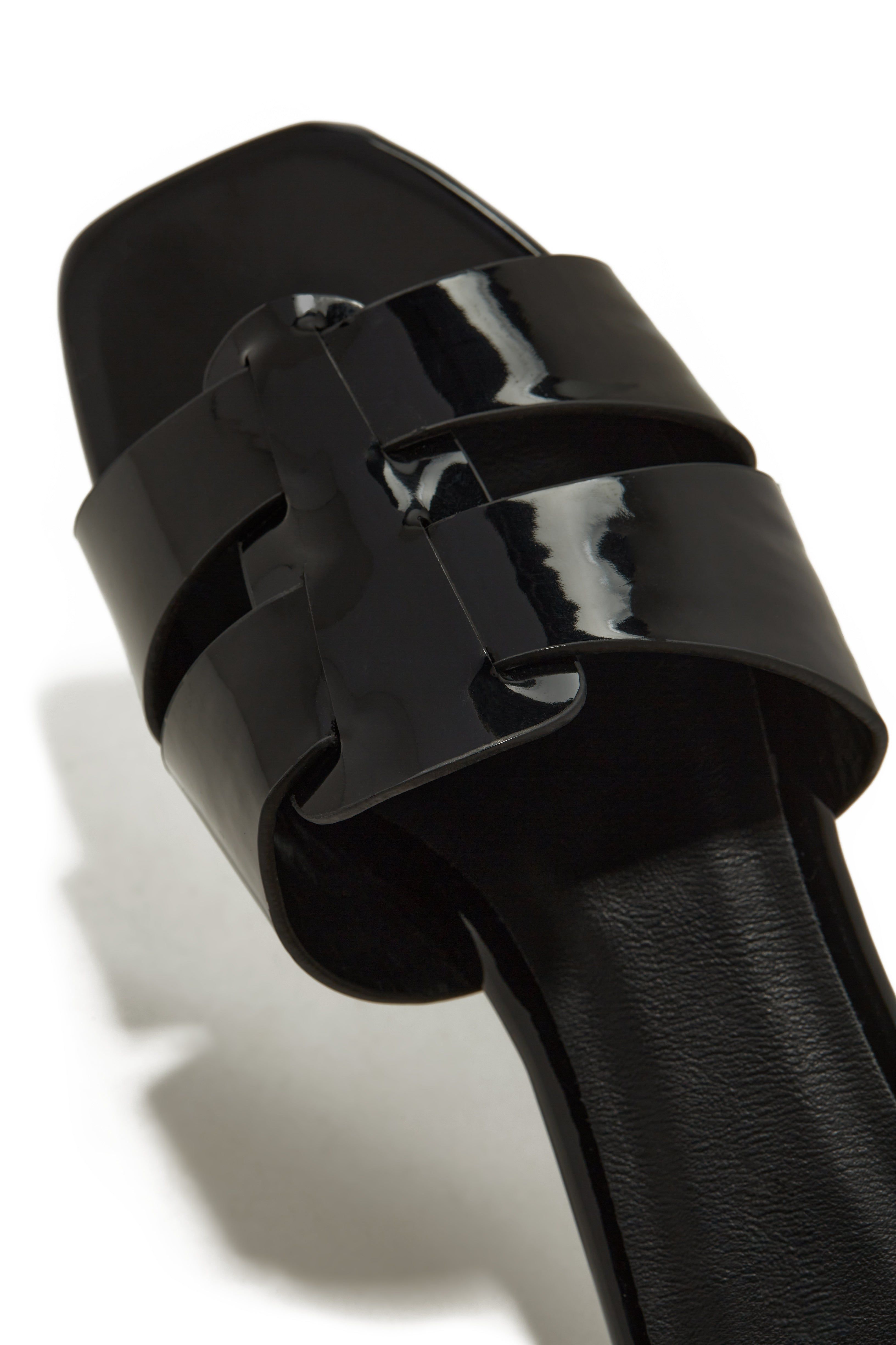 Summer Nights Flat Slip On Sandals - Black sold by Miss Lola product image thumbnail 4