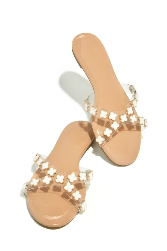Amara Slip On Sandals - Nude sold by Miss Lola
